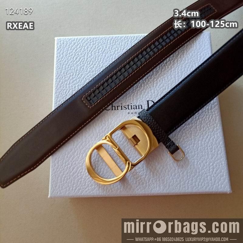 Replica Dior belt 34mmX100-125cm 8L01