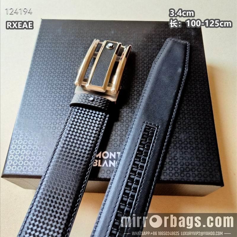 Replica Montlanc belt 34mmX100-125cm 8L16