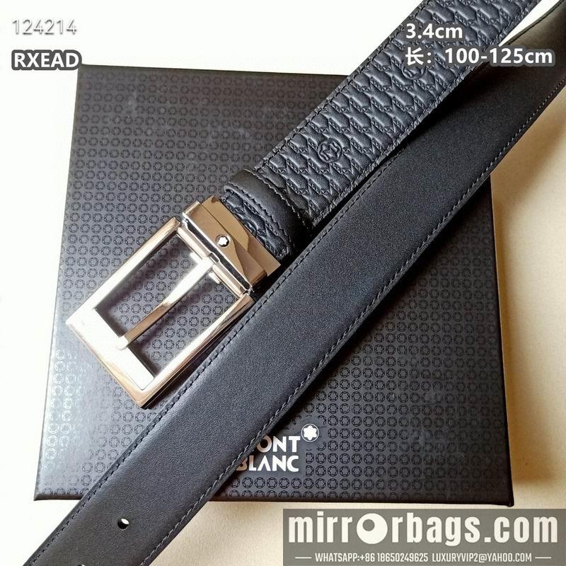Replica Montblanc belt 34mmX100-125cm 8L06