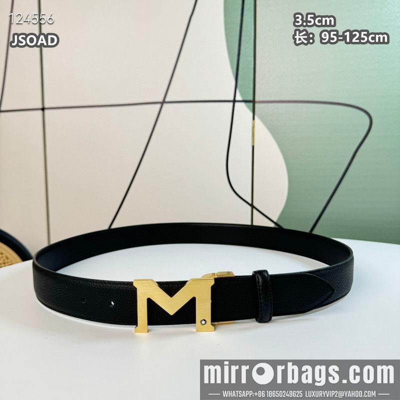 Replica Montblanc belt 35mmX95-125cm 8L08