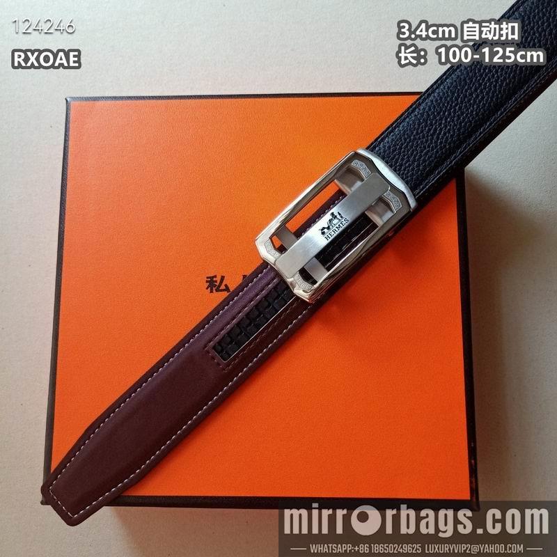 Replica Hermes belt 34mmX100-125cm 8L08
