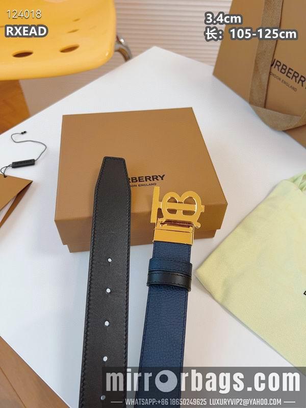 Replica Burberry belt 34mmX105-125cm 8L07