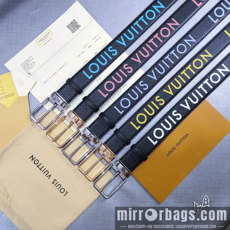 Replica LV belt 35mmX90-125cm lb01
