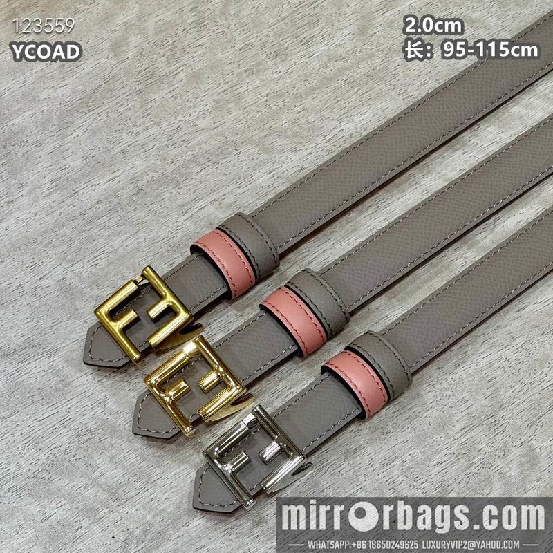 Replica Fendi belt 20mmX95-115cm 8L16