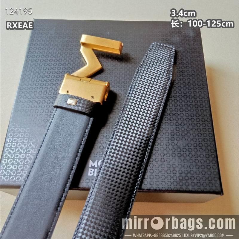 Replica Montlanc belt 34mmX100-125cm 8L15