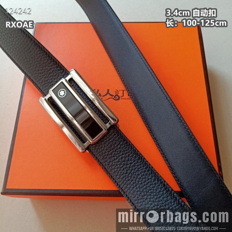 Replica Montlanc belt 34mmX100-125cm 8L09