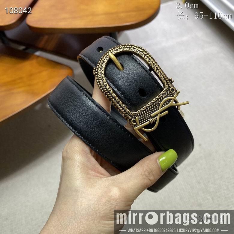 Replica YSL Belt 30mmX95-110cm 8L07