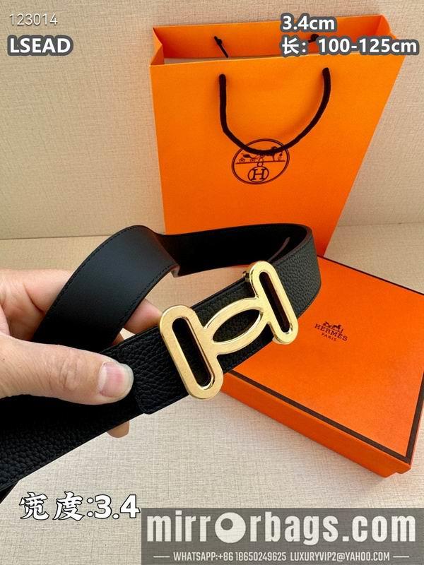 Replica Hermes belt 34mmX100-125cm 8L07
