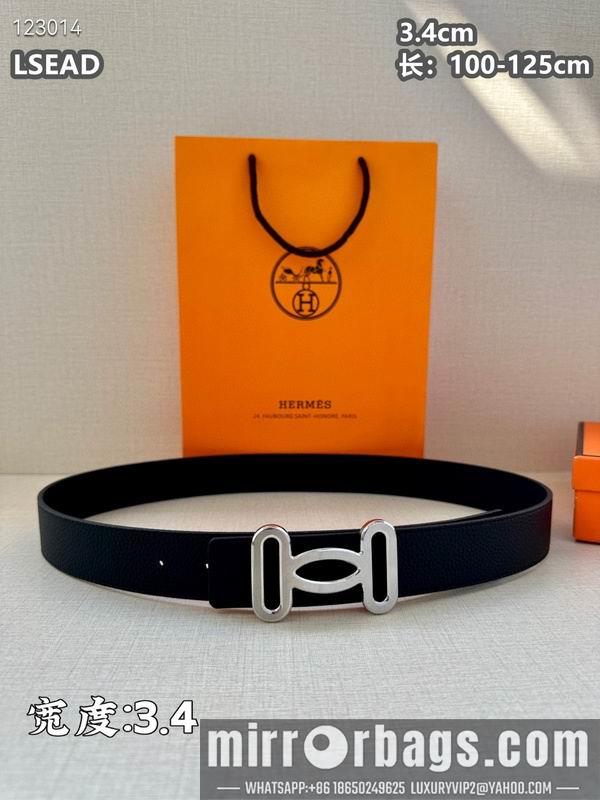 Replica Hermes belt 34mmX100-125cm 8L07