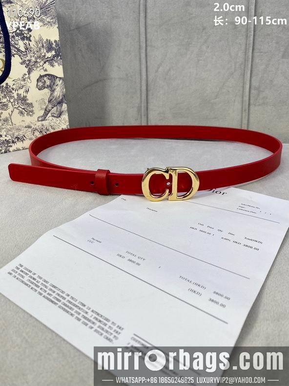 Replica Dior Belt 20mmX90-115cm 8L04