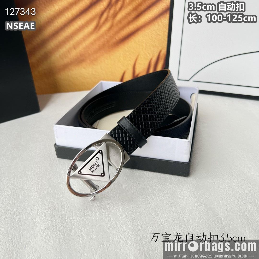 Replica Montblanc belt 35mmX100-125cm 8L66