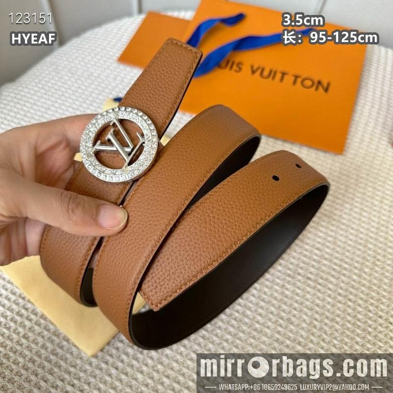Replica LV belt 35mmX95-125cm 8L16