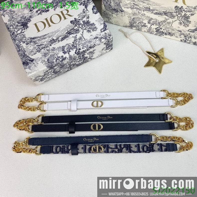 Replica Dior belt 15mmX95-110cm 7D02