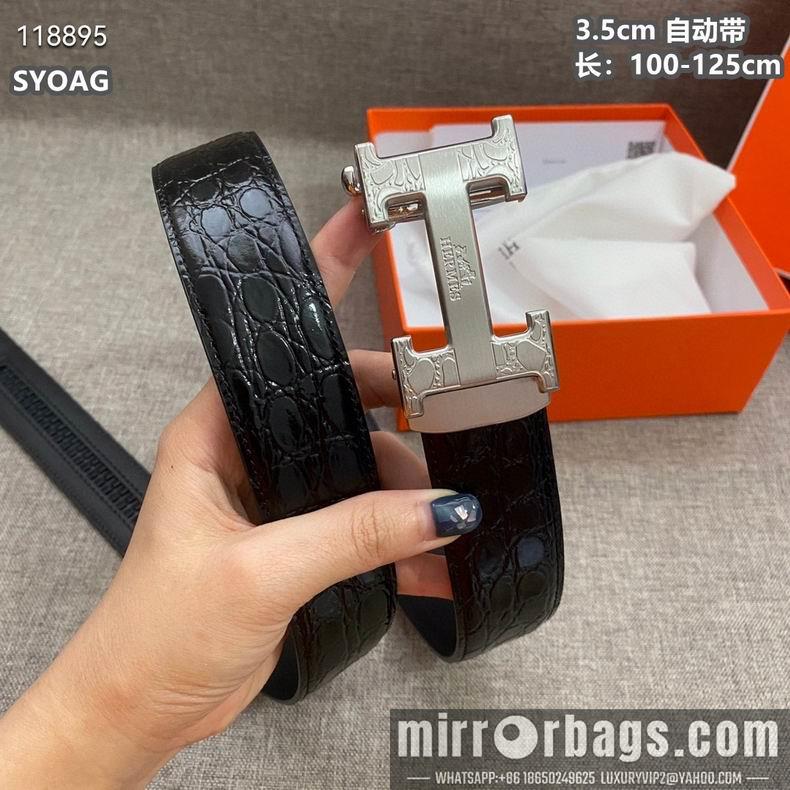 Replica Hermes belt自动带 35mmX100-125cm 8L010802
