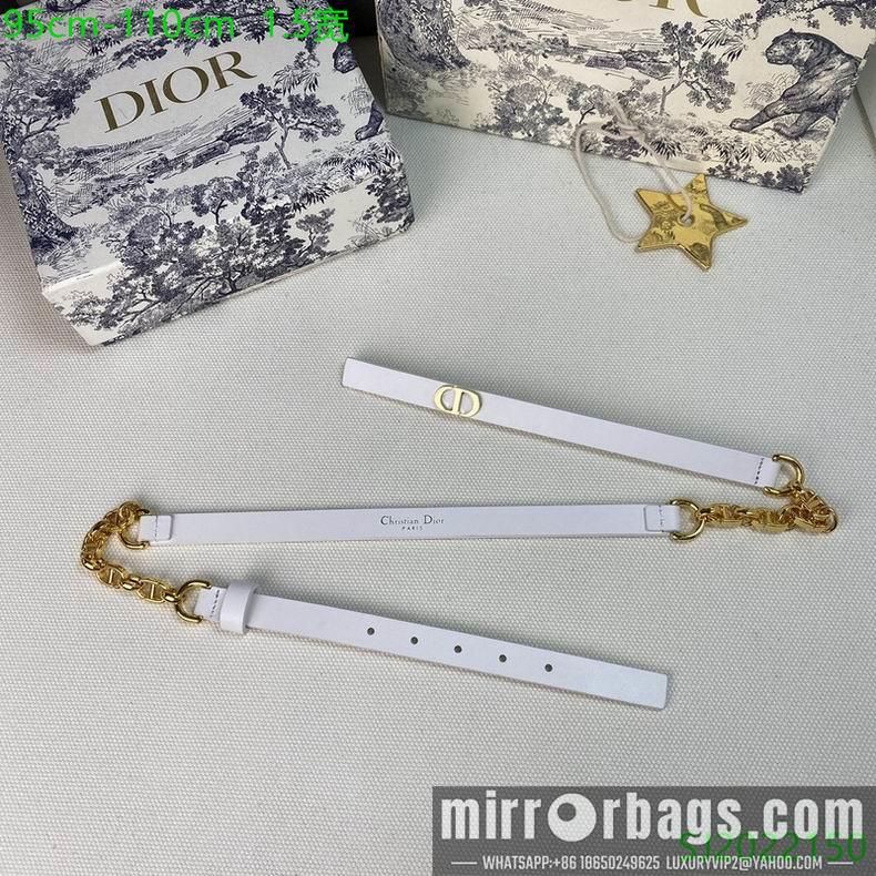 Replica Dior belt 15mmX95-110cm 7D02