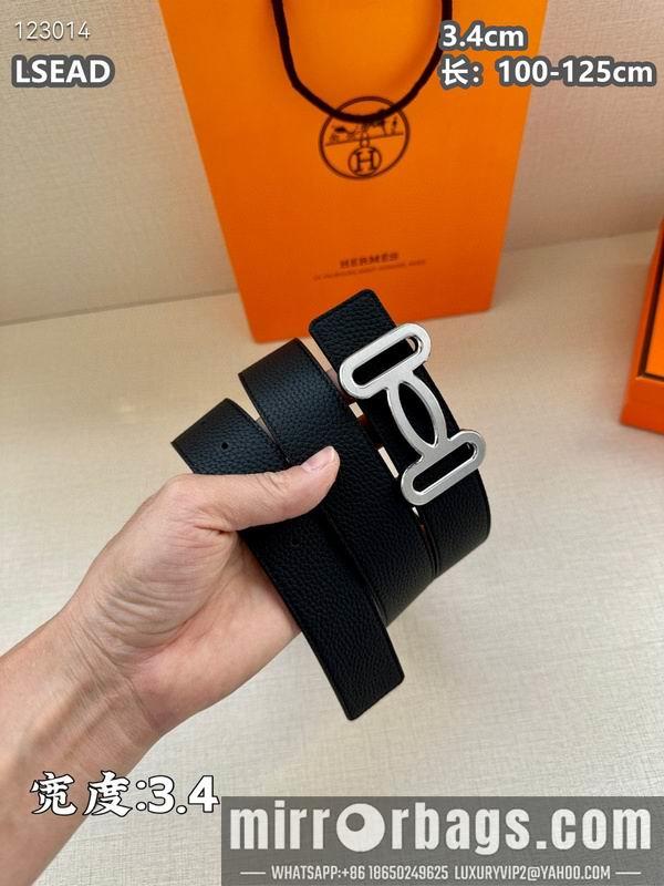 Replica Hermes belt 34mmX100-125cm 8L07