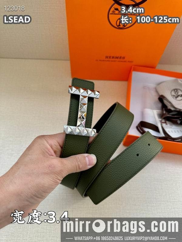 Replica Hermes belt 34mmX100-125cm 8L06