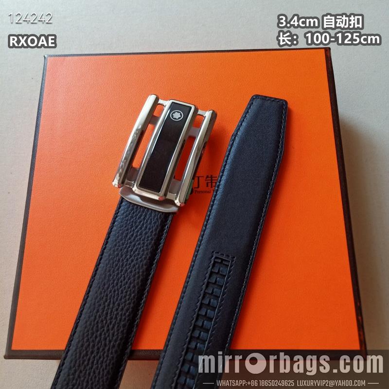 Replica Montlanc belt 34mmX100-125cm 8L09