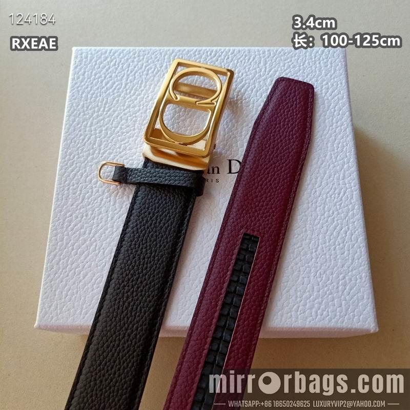 Replica Dior belt 34mmX100-125cm 8L03