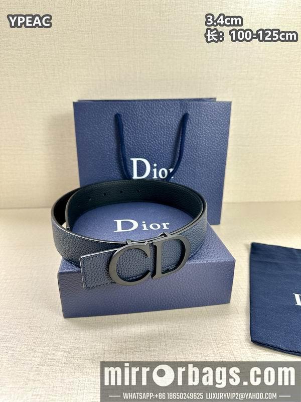 Replica Dior belt 34mmX100-125cm 8L07