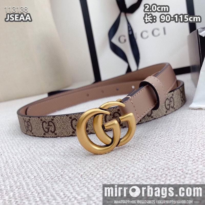 Replica Gucci belt 20mmX90-115cm 8L15