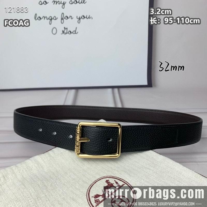Replica Hermes belt 32mmX95-110cm 8L26