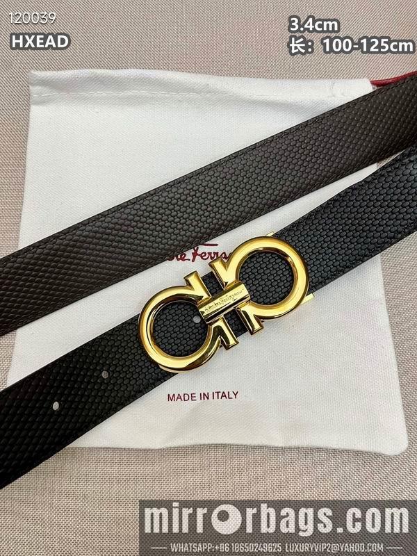 Replica Ferragamo belt 34mmX100-125cm 8L04
