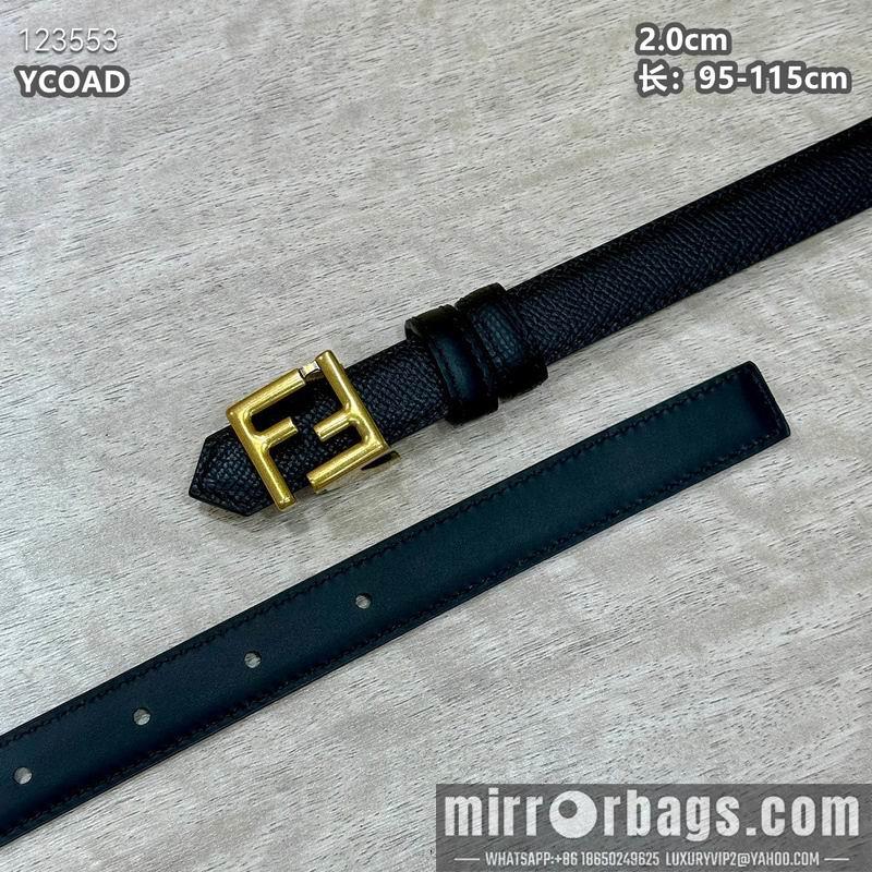 Replica Fendi belt 20mmX95-115cm 8L16