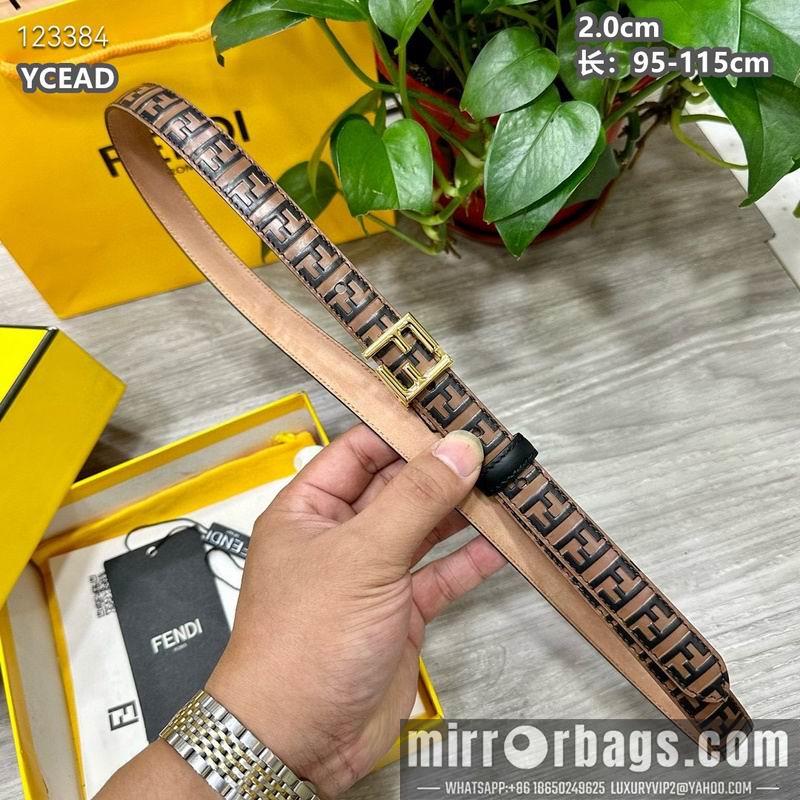 Replica Fendi belt 20mmX95-115cm 8L14