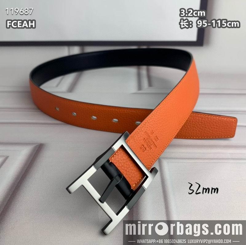 Replica Hermes belt 32mmX95-125cm 8L040803