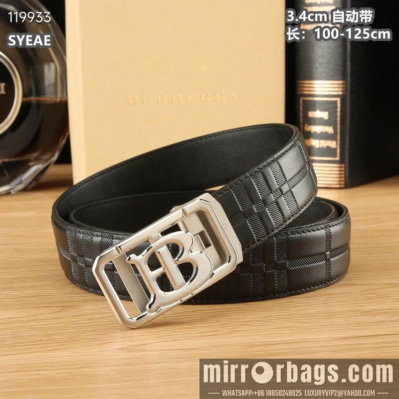 Replica Burberry belt 34mmX100-125cm 8L05