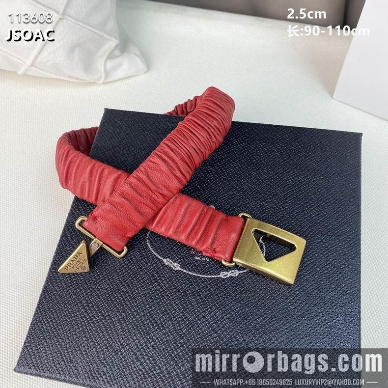 Replica Prada belt 25mmX90-110cm 8L082501