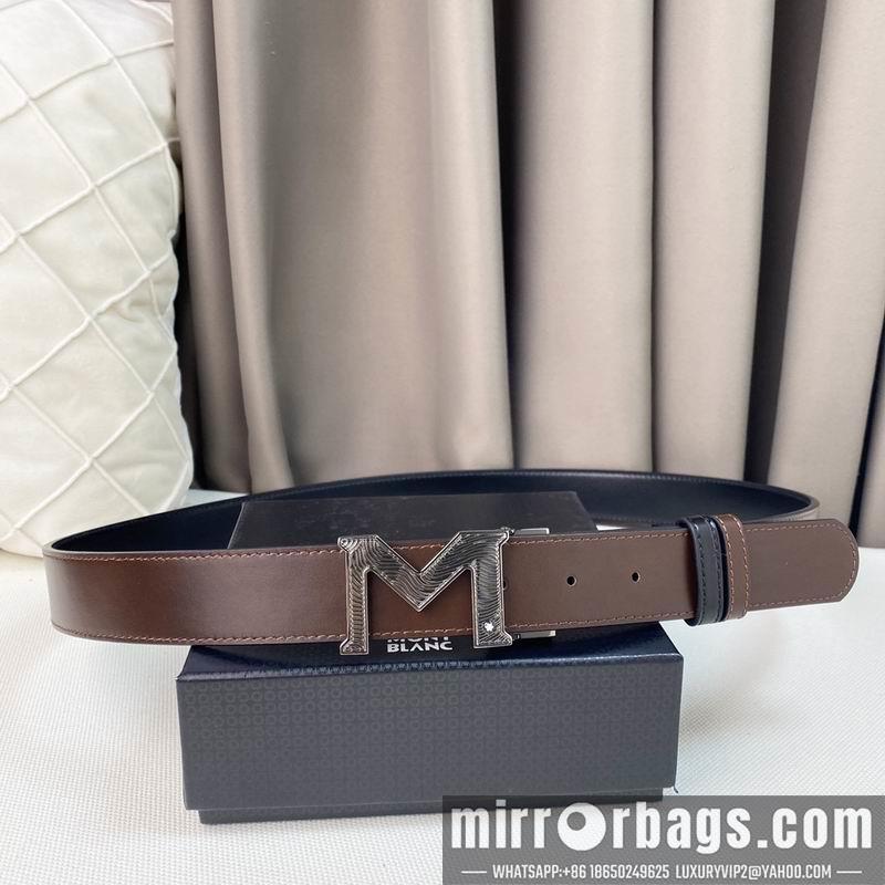 Replica Montblanc belt 35mmX95-125cm 7D06