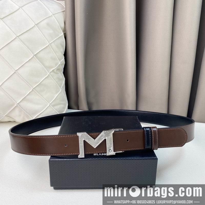 Replica Montblanc belt 35mmX95-125cm 7D06