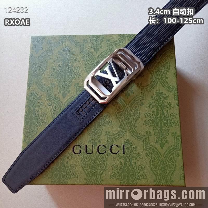 Replica LV belt 34mmX100-125cm 8L30