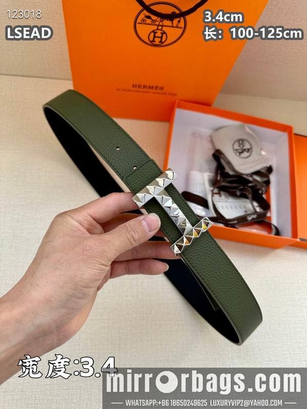 Replica Hermes belt 34mmX100-125cm 8L06
