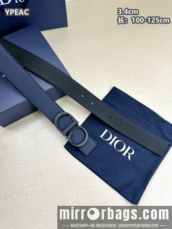 Replica Dior belt 34mmX100-125cm 8L07