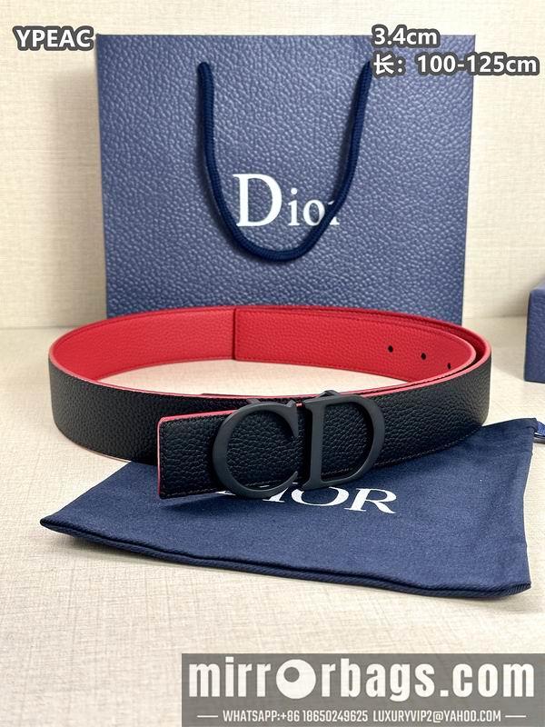 Replica Dior belt 34mmX100-125cm 8L07
