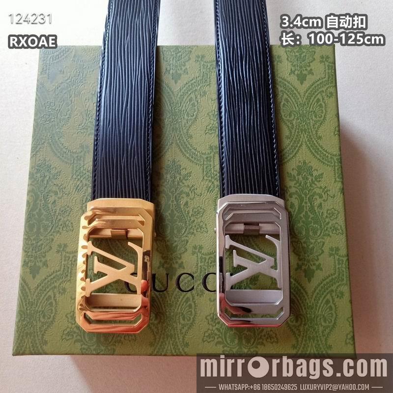 Replica LV belt 34mmX100-125cm 8L30