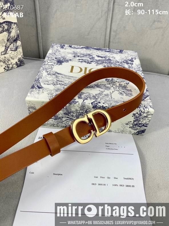 Replica Dior Belt 20mmX90-115cm 8L04