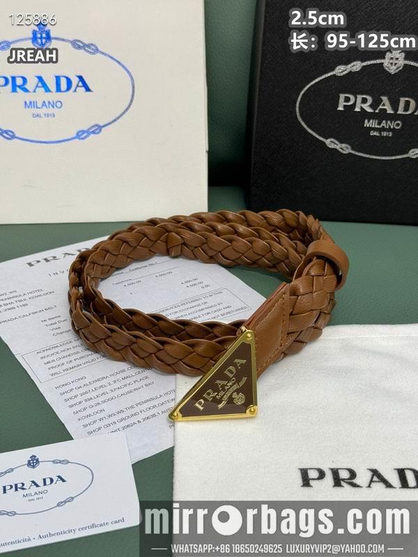 Replica Prada belt 25mmX95-125cm 8L01