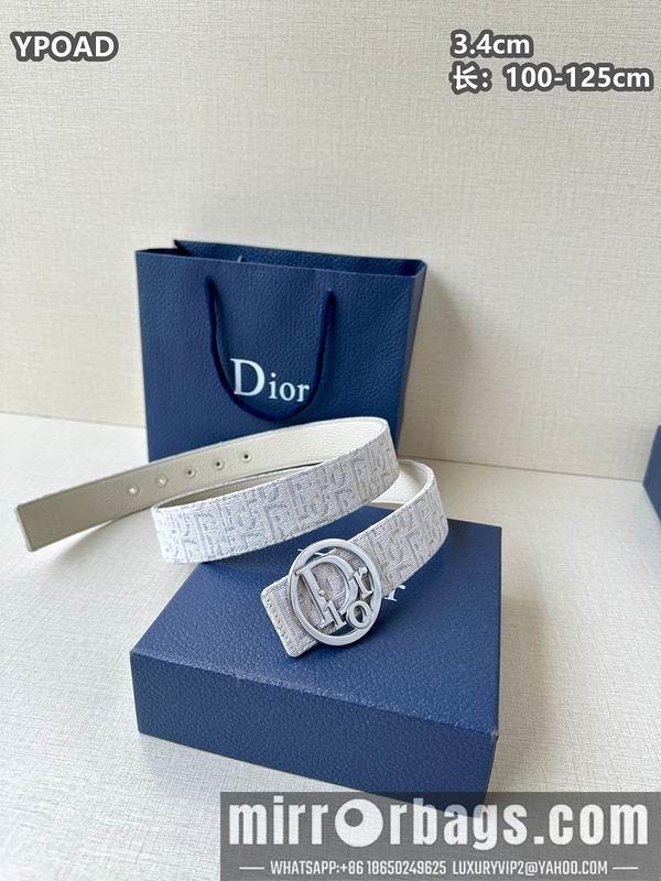 Replica Dior belt 34mmX100-125cm 8L08