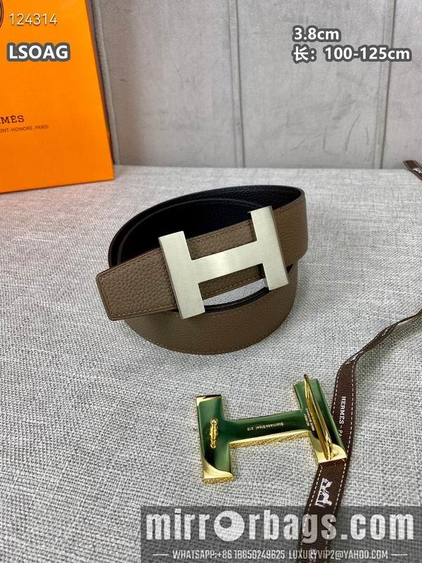 Replica Hermes belt 38mmX100-125cm 8L04