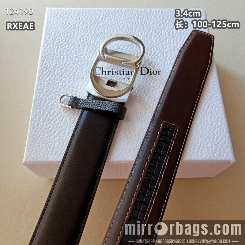 Replica Dior belt 34mmX100-125cm 8L01