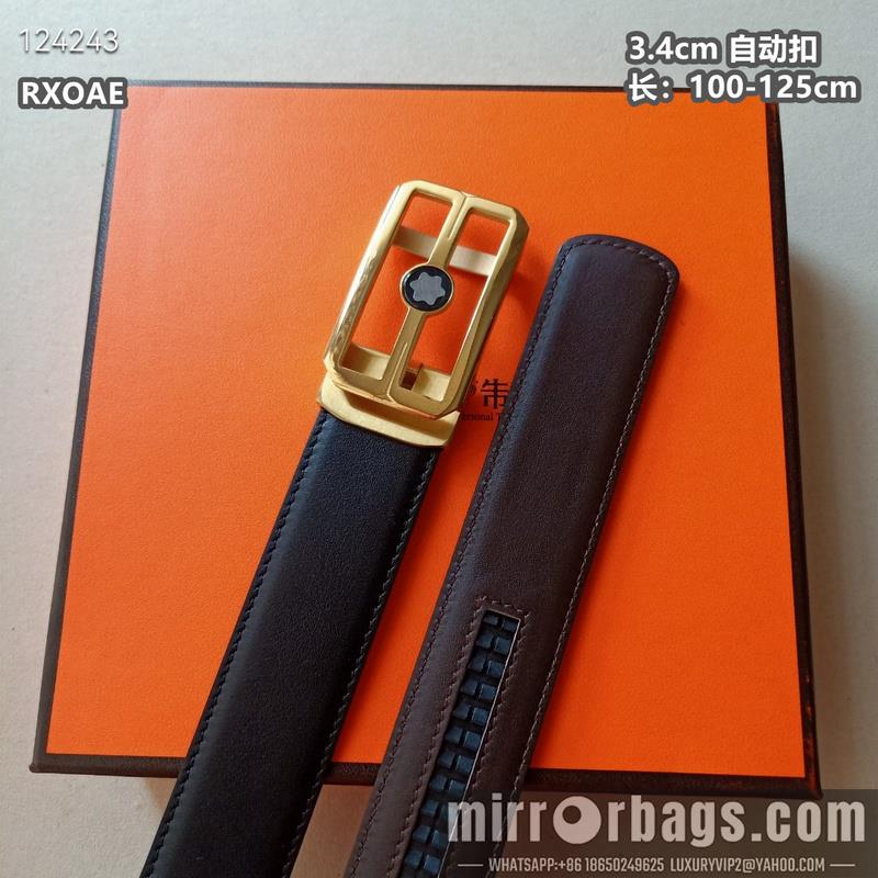 Replica Montlanc belt 34mmX100-125cm 8L08