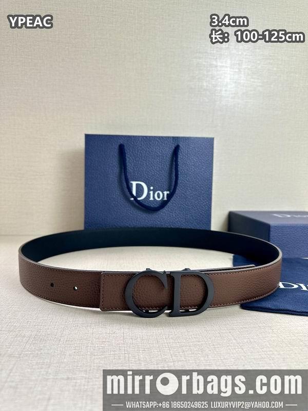 Replica Dior belt 34mmX100-125cm 8L07