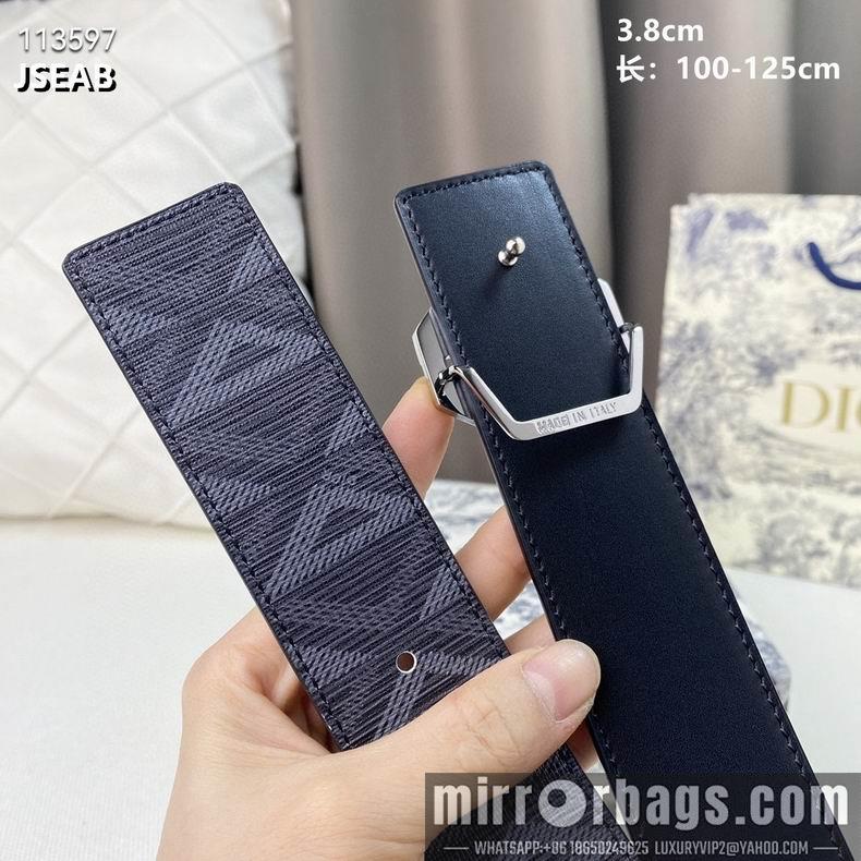 Replica Dior belt 38mmX100-125cm 8L02