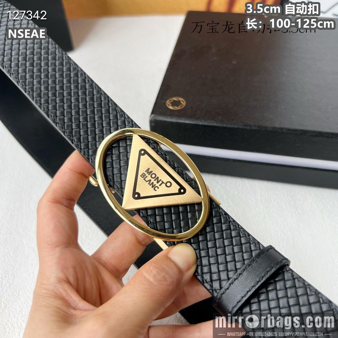 Replica Montblanc belt 35mmX100-125cm 8L66