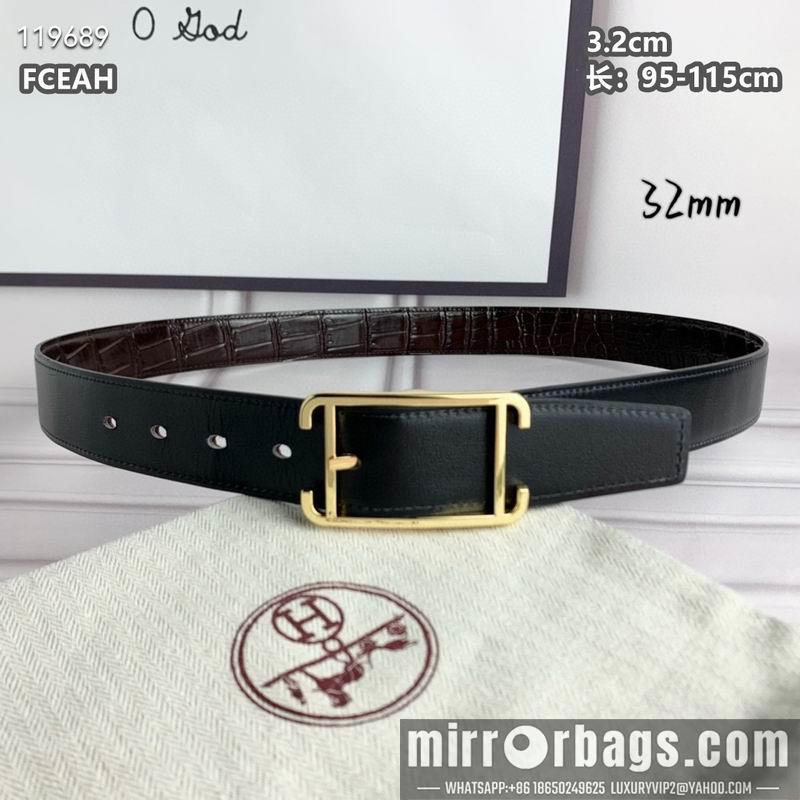 Replica Hermes belt 32mmX95-125cm 8L040804