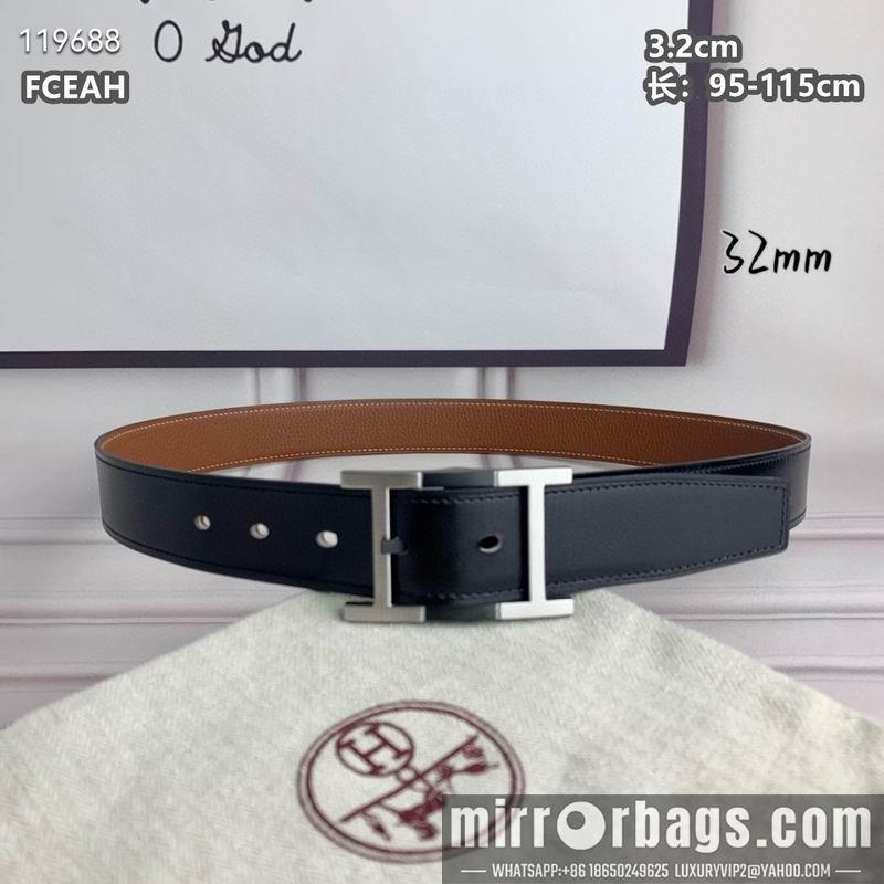 Replica Hermes belt 32mmX95-125cm 8L040803
